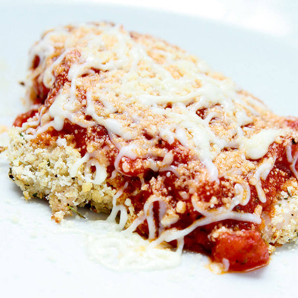 Chicken parmesan entree for anniversary celebration catering by Rx Catering