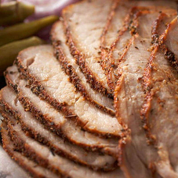 Pork tenderloin with bourbon sauce for anniversary dinner catering by Rx Catering